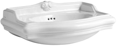 JULS05035T0M Подвесная раковина настенная прямоугольная Azzurra Ceramica  белая 