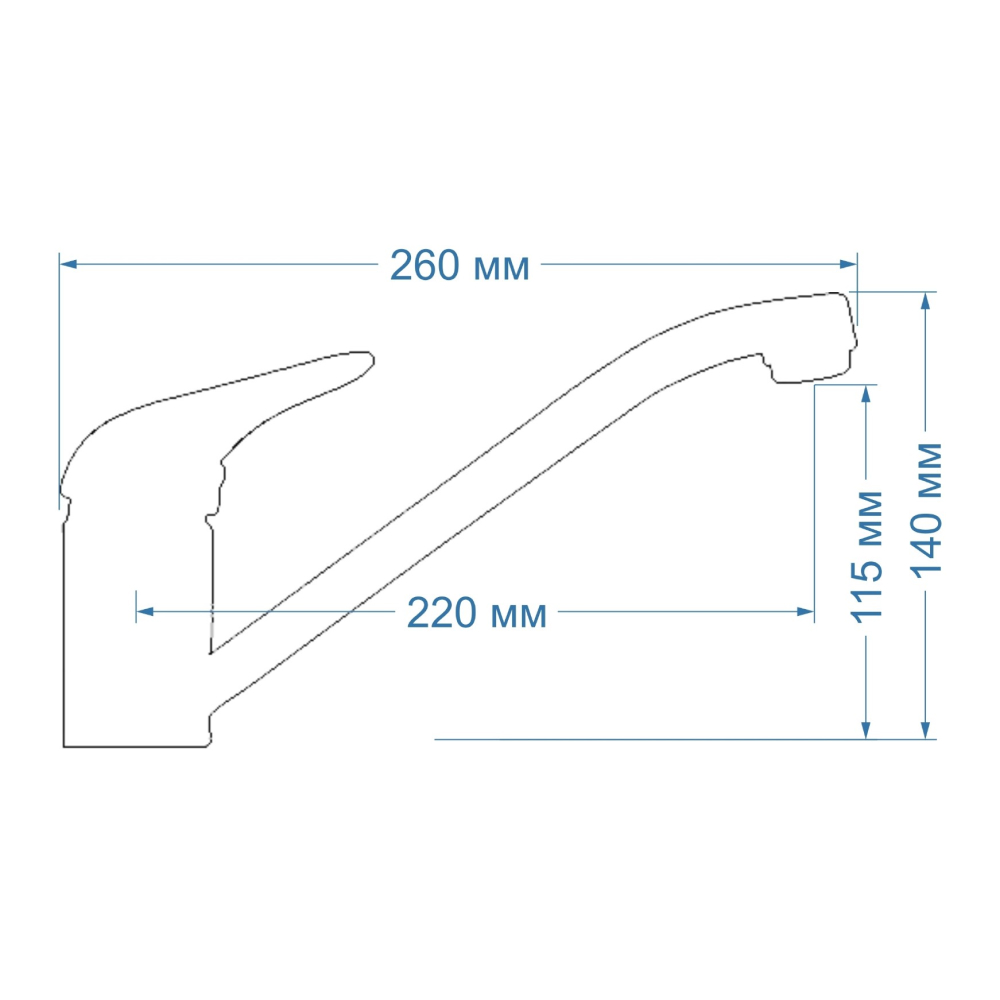 Кухонные смесители Marble SSC-201 Черный (08) SEAMAN - Вид №2