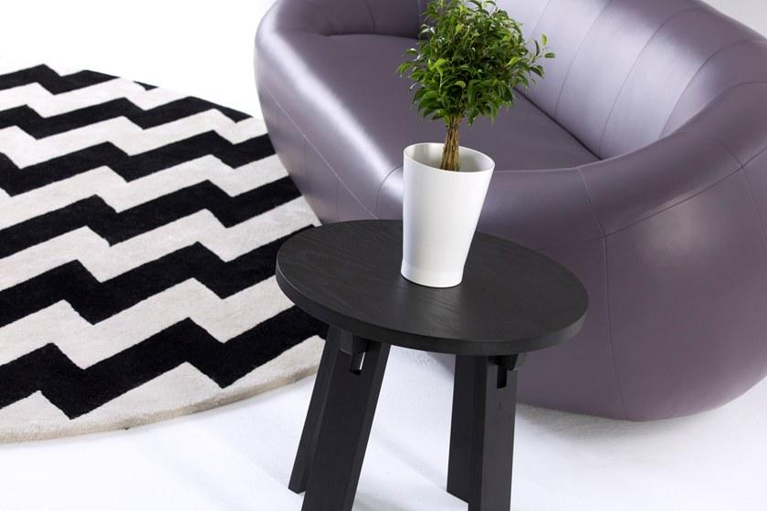 Deadgood Низкий круглый журнальный столик из лакированного ясеня  M1ct m1st  - Вид №8