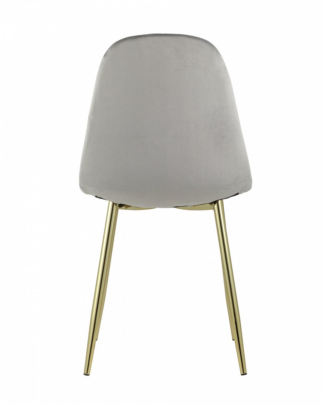 Стул со спинкой серый с золотыми ножками "Валенсия" STOOL GROUP ДИЗАЙНЕРСКИЕ, ИНТЕРЬЕРНЫЕ 00-3881782 Серый  - Вид №2