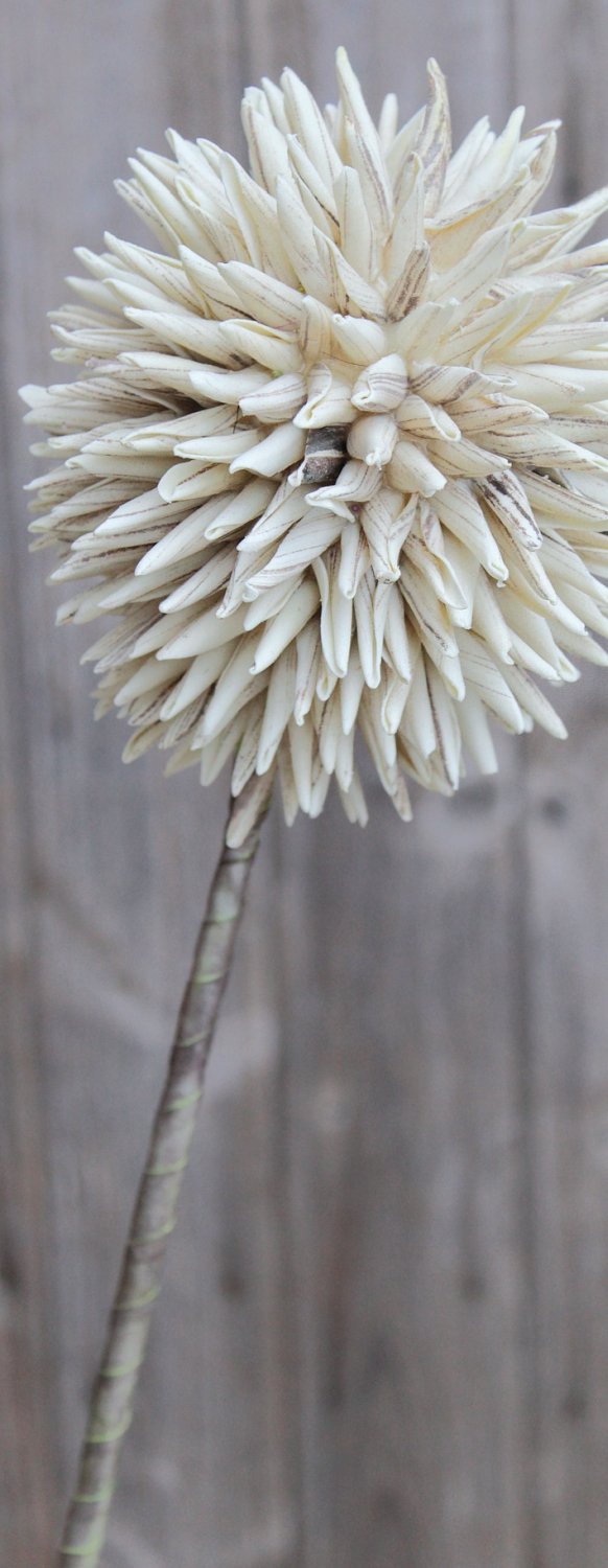 7890 976 a3 Искусственный мягкий цветок 'allium', 80 см, серый H-andreas  - Вид №4