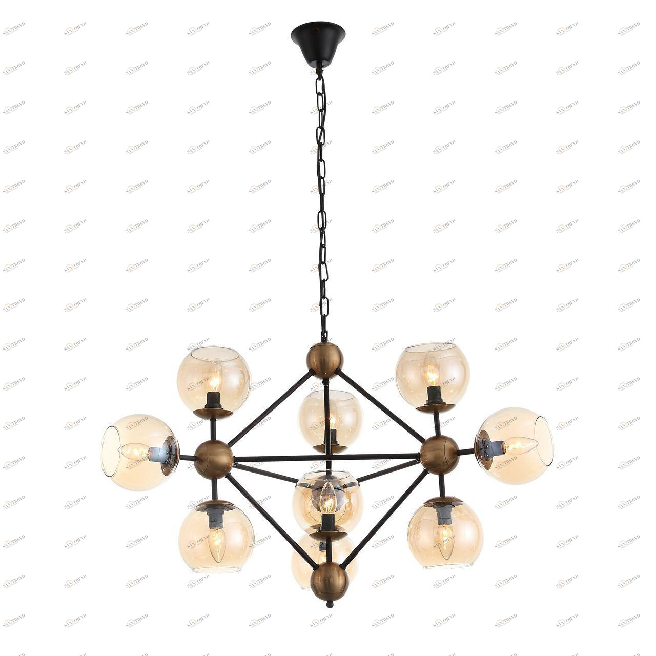 Подвесная люстра ST Luce Stampo SL549.423.10 ST LUCE ДИЗАЙНЕРСКИЕ, STAMPO 222828 Коричневый 