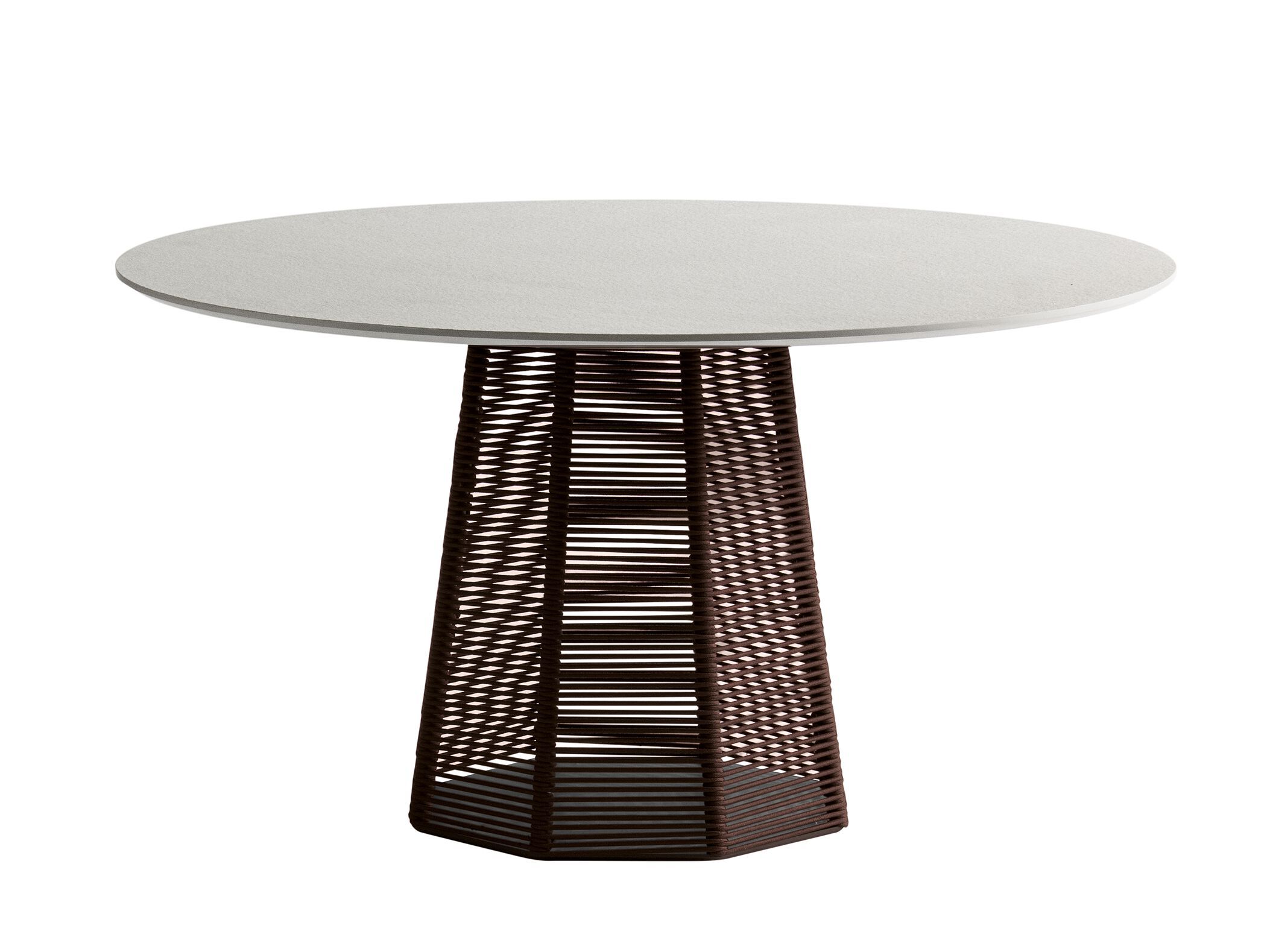 Каменный садовый стол с веревочным покрытием Potocco Sophie ARCH-00097837