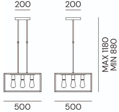 Il Fanale Подвесной светильник из железа London 205.05.ff - Вид №1