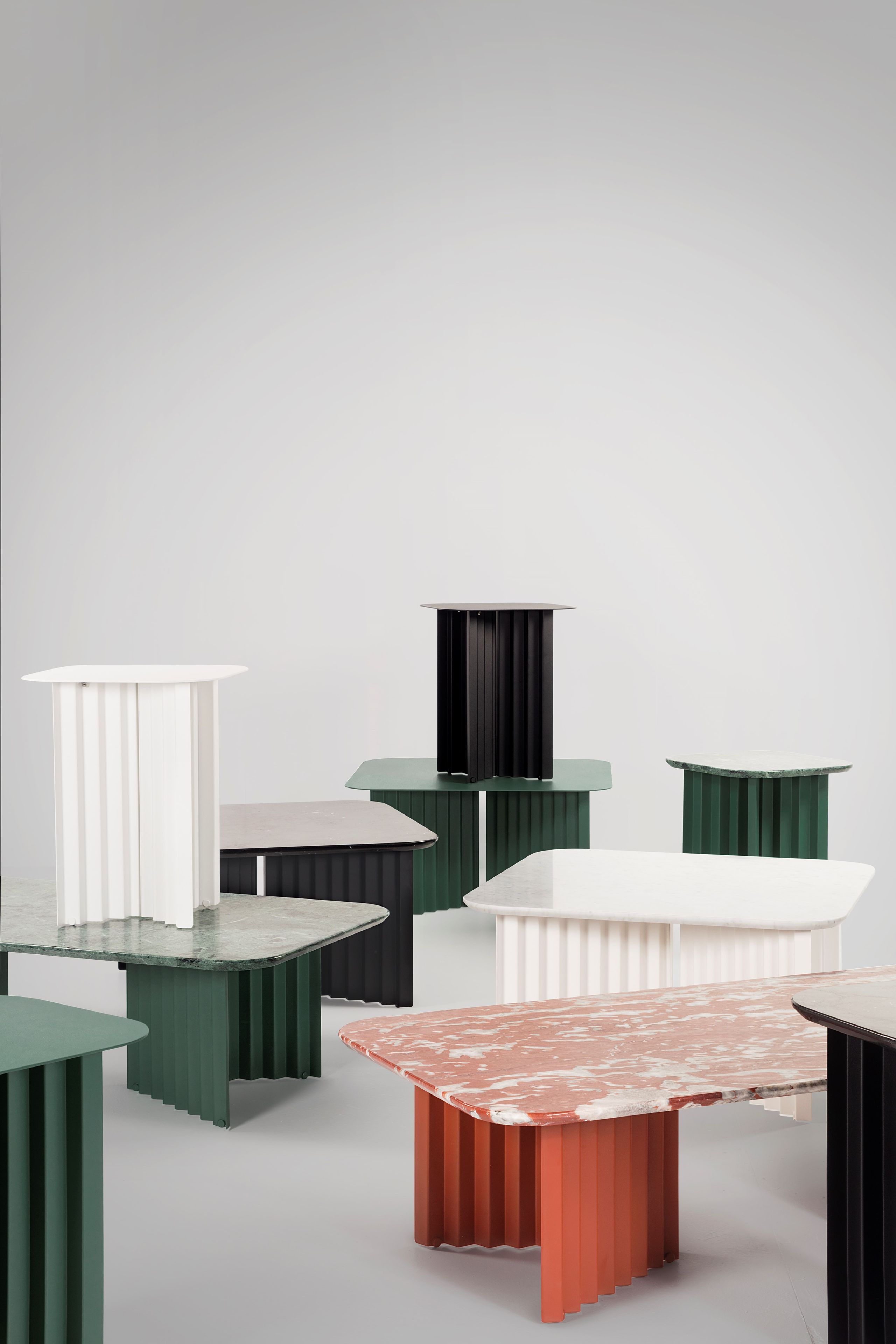 Мраморный низкий квадратный журнальный столик и стальная основа RS Barcelona Plec ARCH-00047733 - Вид №7