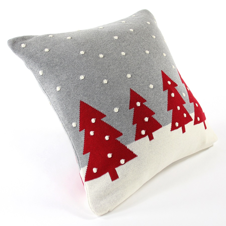 en_ny0050 Подушка с орнаментом christmas story one, 45х45 см EnjoyMe  - Вид №1