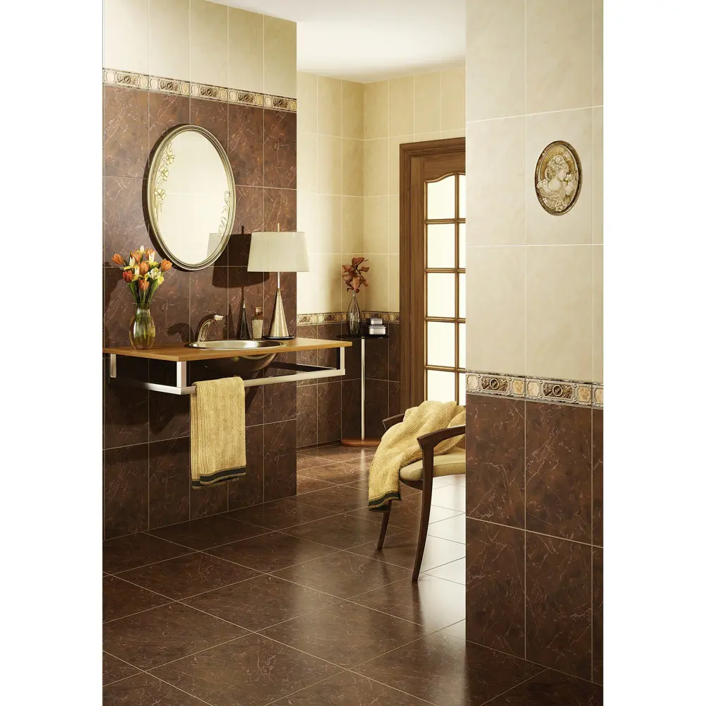 Плитка настенная Pietra 23x40 см 1.38 м2 цвет тёмно-коричневый 14175282 STLM-2060059 Santreyd  - Вид №5
