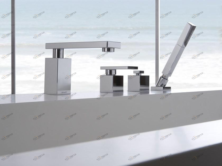 GRAFF Комплект для ванны с ручным душем на 4 отверстия Solar sun-id-1459570