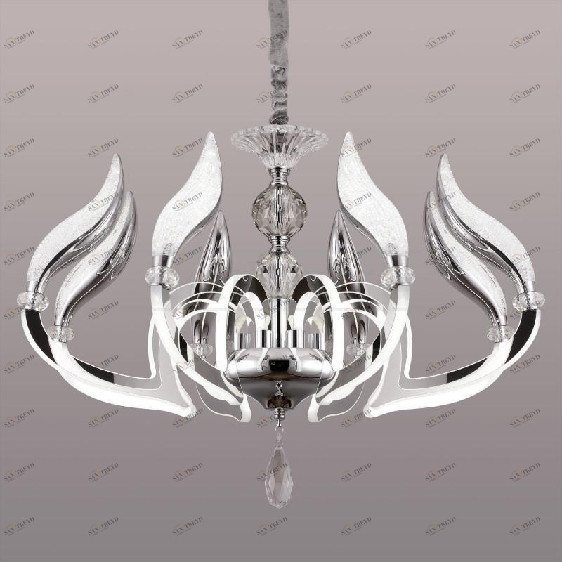 Подвесная светодиодная люстра Citilux Diva EL339P08 CITILUX ДИЗАЙНЕРСКИЕ, DIVA 313365 Хром 