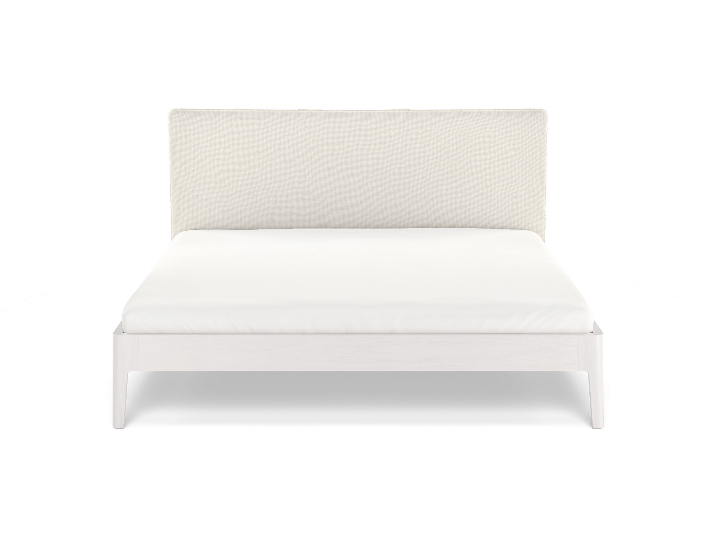 Деревянная двуспальная кровать с мягким изголовьем Noah Living белье ARCH-00049322 - Вид №11