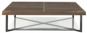 Ligne Roset Низкий квадратный журнальный столик из орехового дерева  11497860-11497861