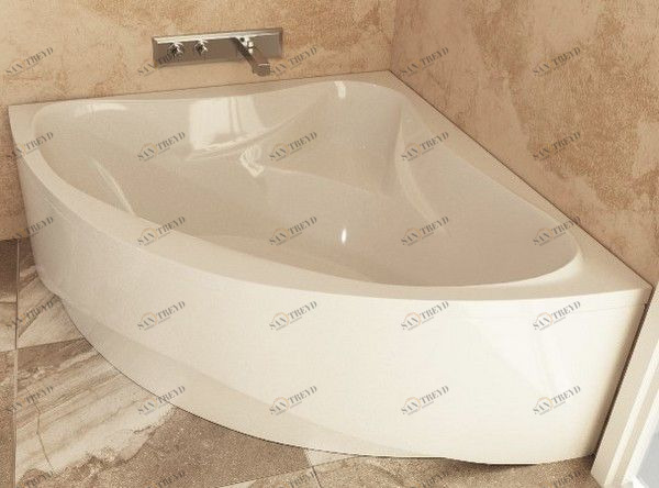 Ванна из мрамора Aquastone Флорида с экраном FLORIDA135EKR