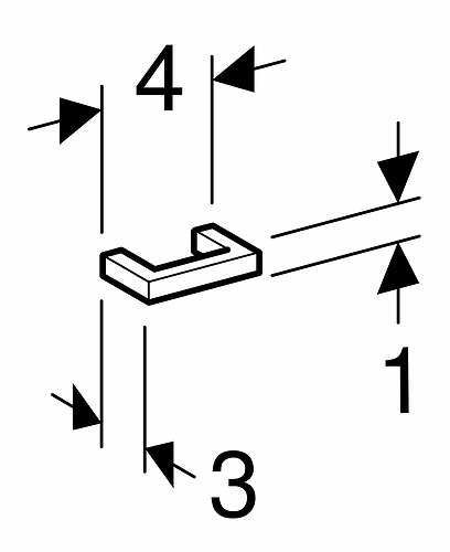 9763009001 IDO ручка c / c 32 мм, ручка c / c 32 мм  - Вид №5