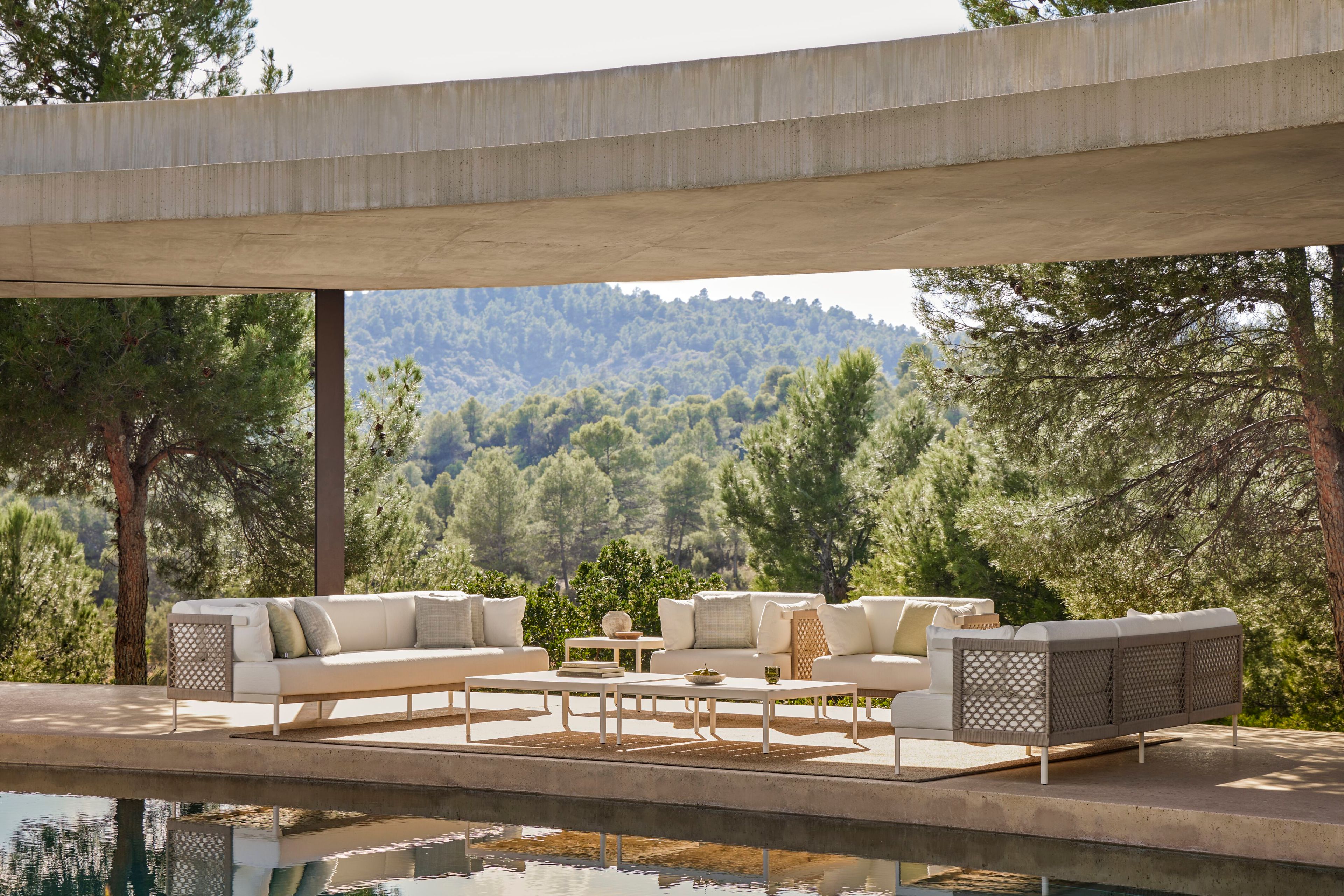 4-местный веревочный и тканевый садовый диван POINT Legacy ARCH-00099500 - Вид №4