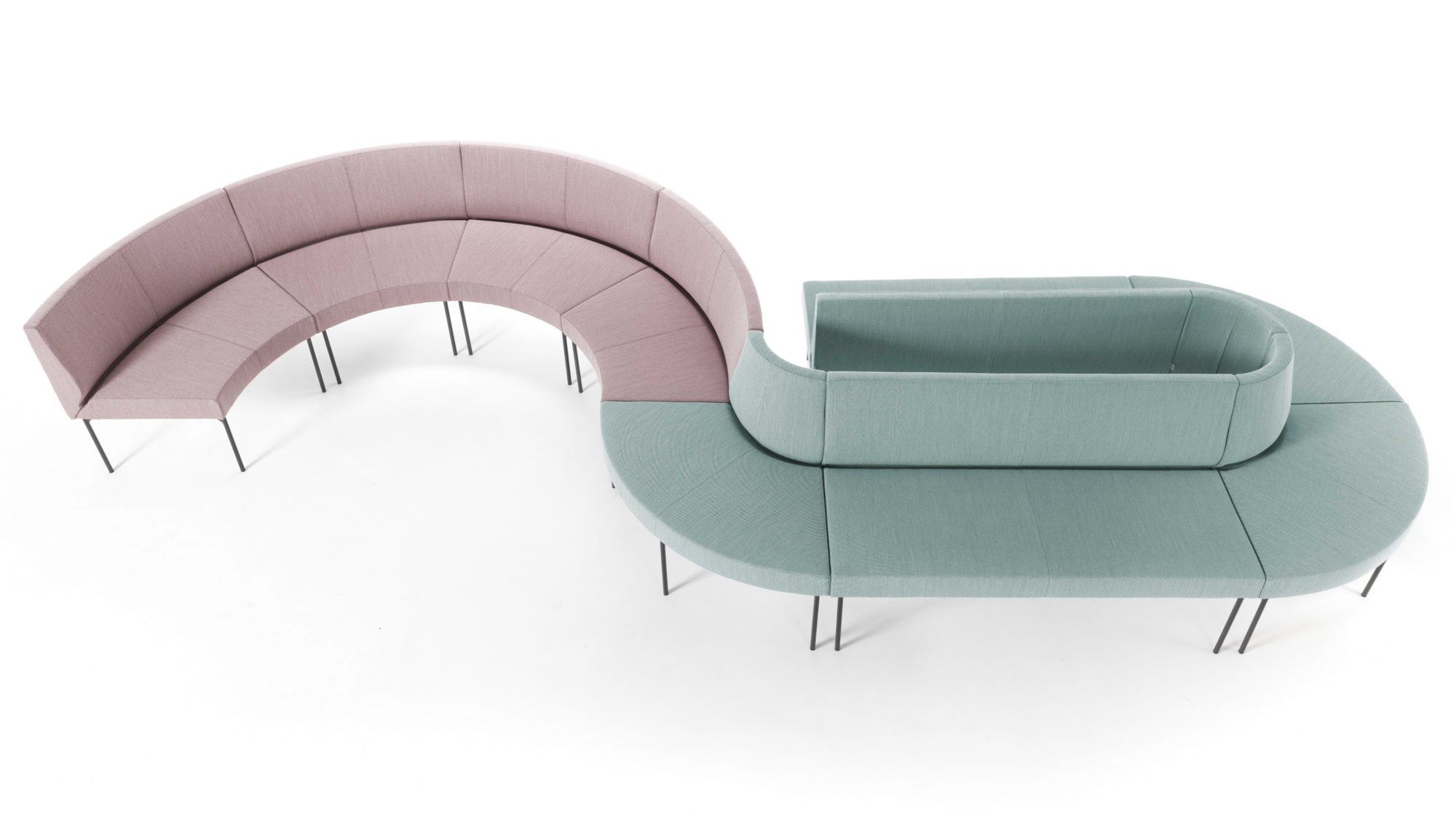 Модульная скамья из ткани со спинкой SITIA Laguna ARCH-00146120 - Вид №47