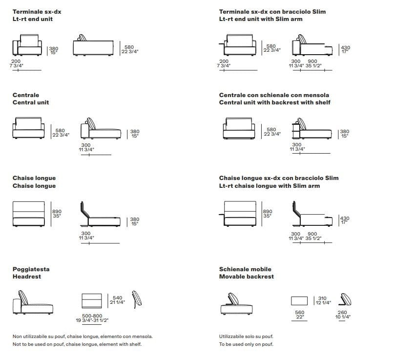 Ткань диван Poliform Westside ARCH-00032364 - Вид №6