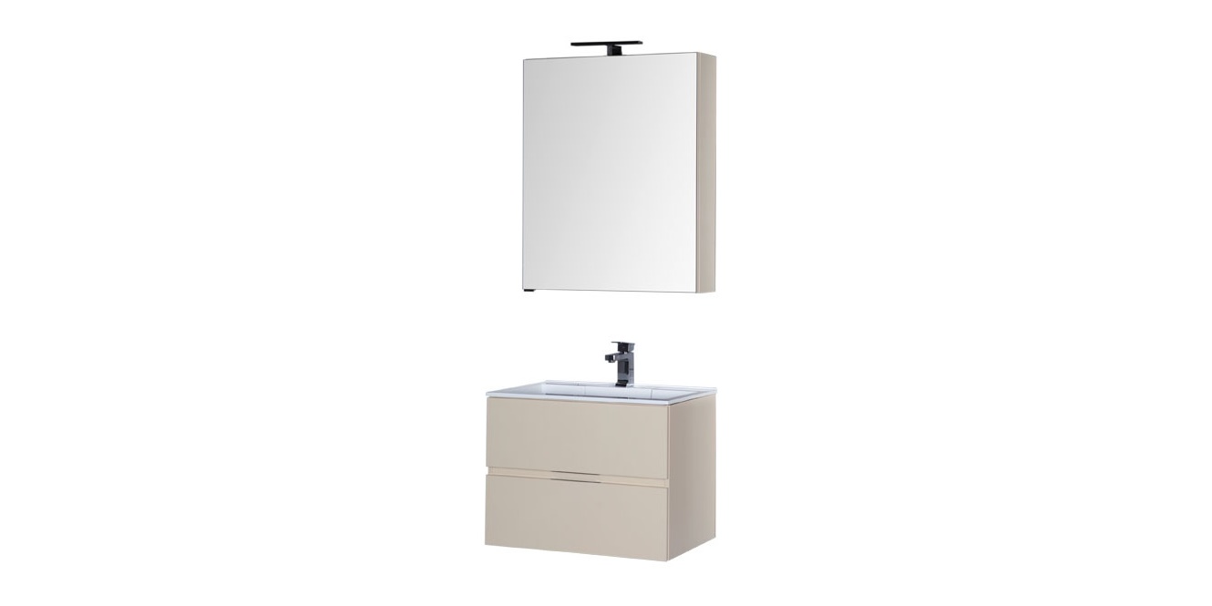 Комплект мебели Aquanet Алвита 70 бежевый 00184581 - Вид №2