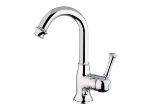 Однорычажный смеситель для раковины с автоматическим сливом