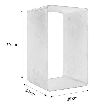 Железный книжный шкаф / журнальный столик Lusent35 параллелепипеды ARCH-00042269 - Вид №6