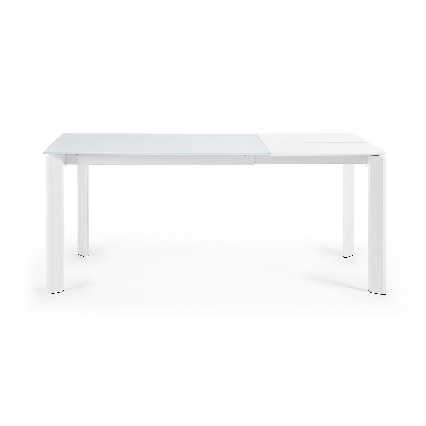 045448 Стол обеденный Atta 120(180)x80 белое стекло La Forma Axis - Вид №3