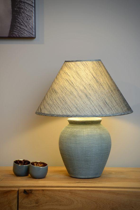 Настольная лампа Lucide Ramzi 47507/81/36 LUCIDE ВАЗА 138935 Серый  - Вид №1