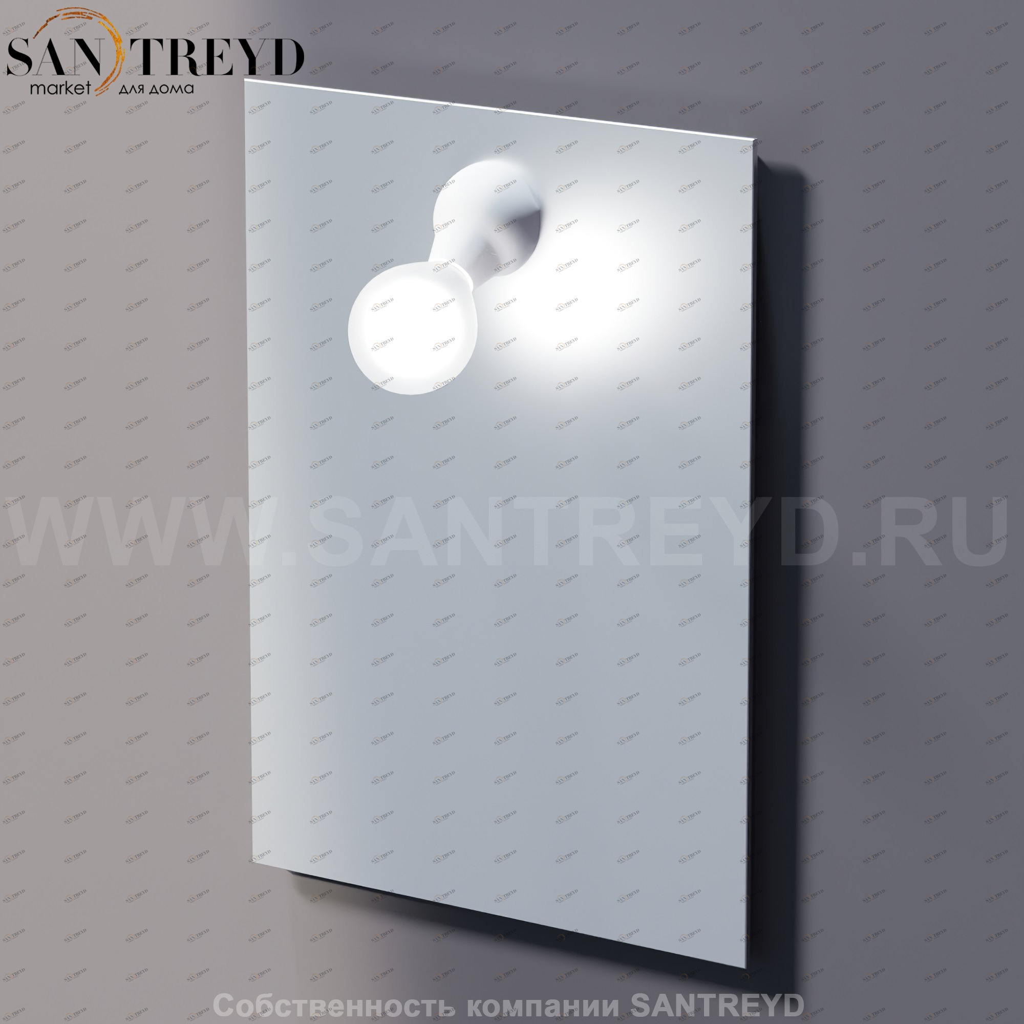 Agape NUDO Отверстие в зеркале 40 мм для светильника 125 С 1F