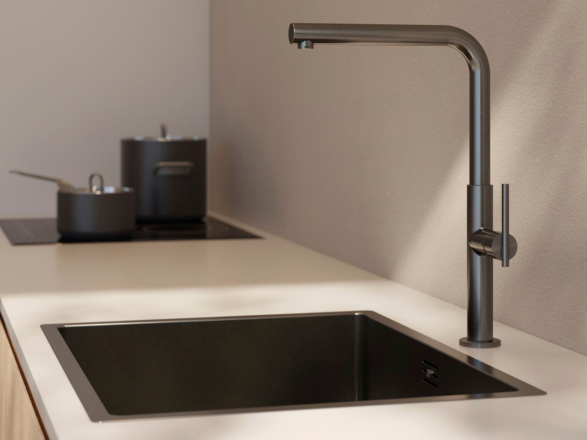 Однорычажный смеситель для кухни с поворотным изливом GUGLIELMI RUBINETTERIE Траверс ARCH-00110296 - Вид №3