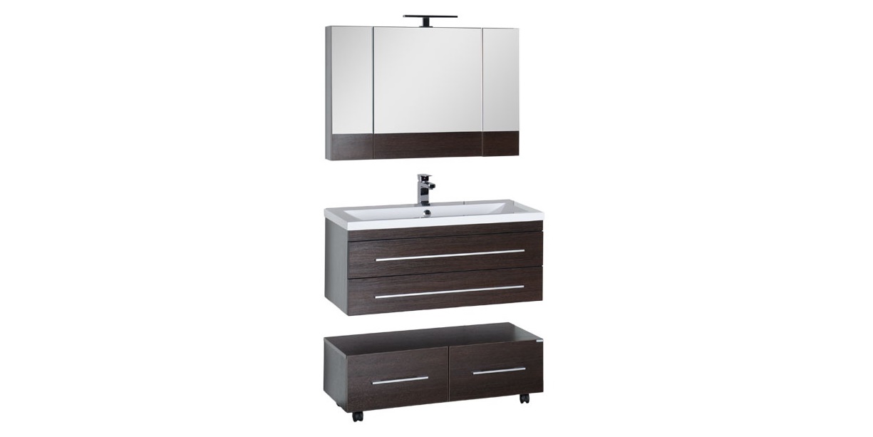 Комплект мебели Aquanet Нота 100 венге (камерино) 00161305 - Вид №1