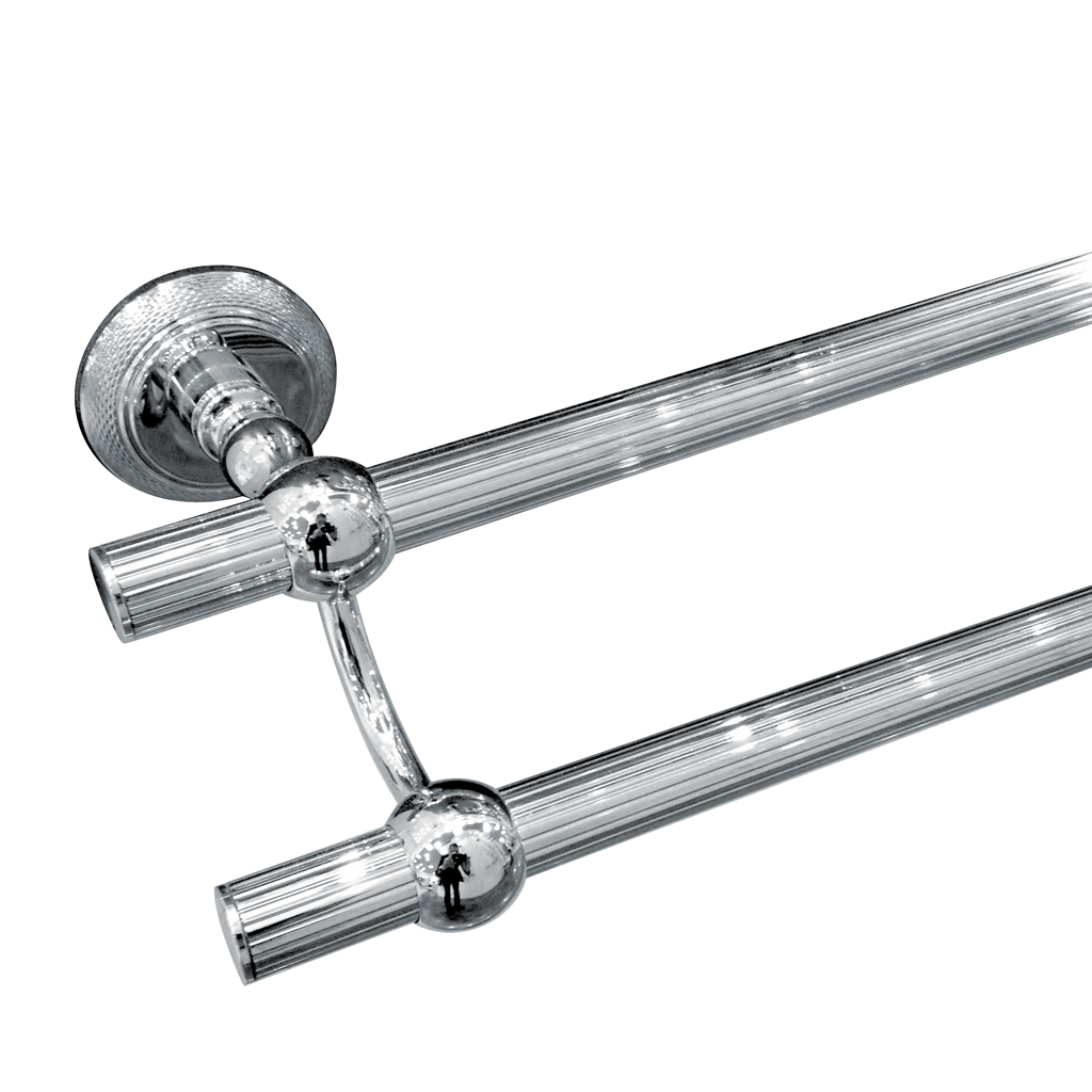 C38-509 C38-509 Настенный двойной полотенцесушитель АЛИЗЕ СИСЕЛЕ Cristal & Bronze ALIZÉ CISELÉ  - Вид №1