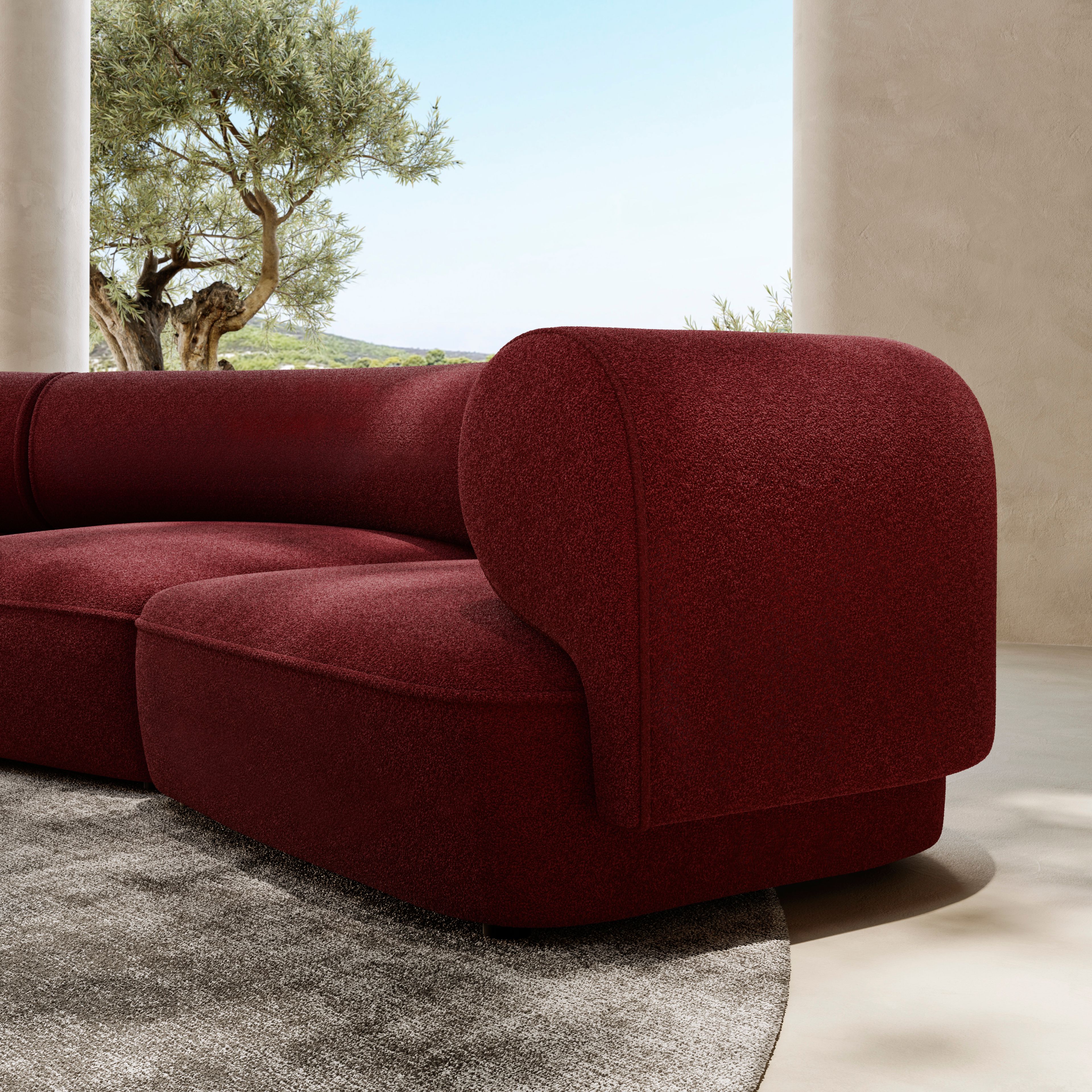 Угловой диван из ткани Natuzzi Italia MELODY ARCH-00026251 - Вид №2
