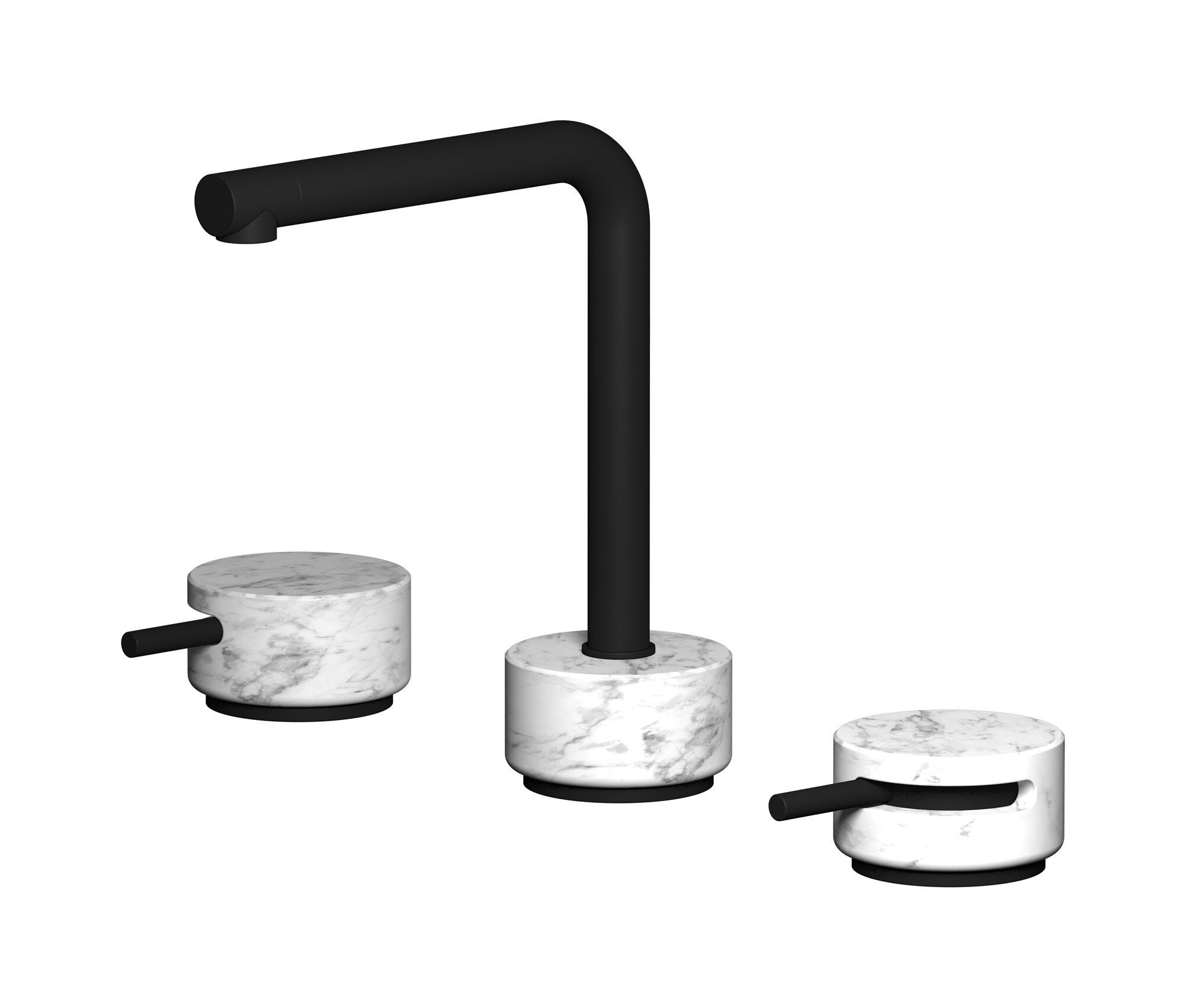 Смеситель для раковины с 3 отверстиями для мраморной столешницы IB мрамор + мрамор Elle ARCH-00055279 - Вид №9