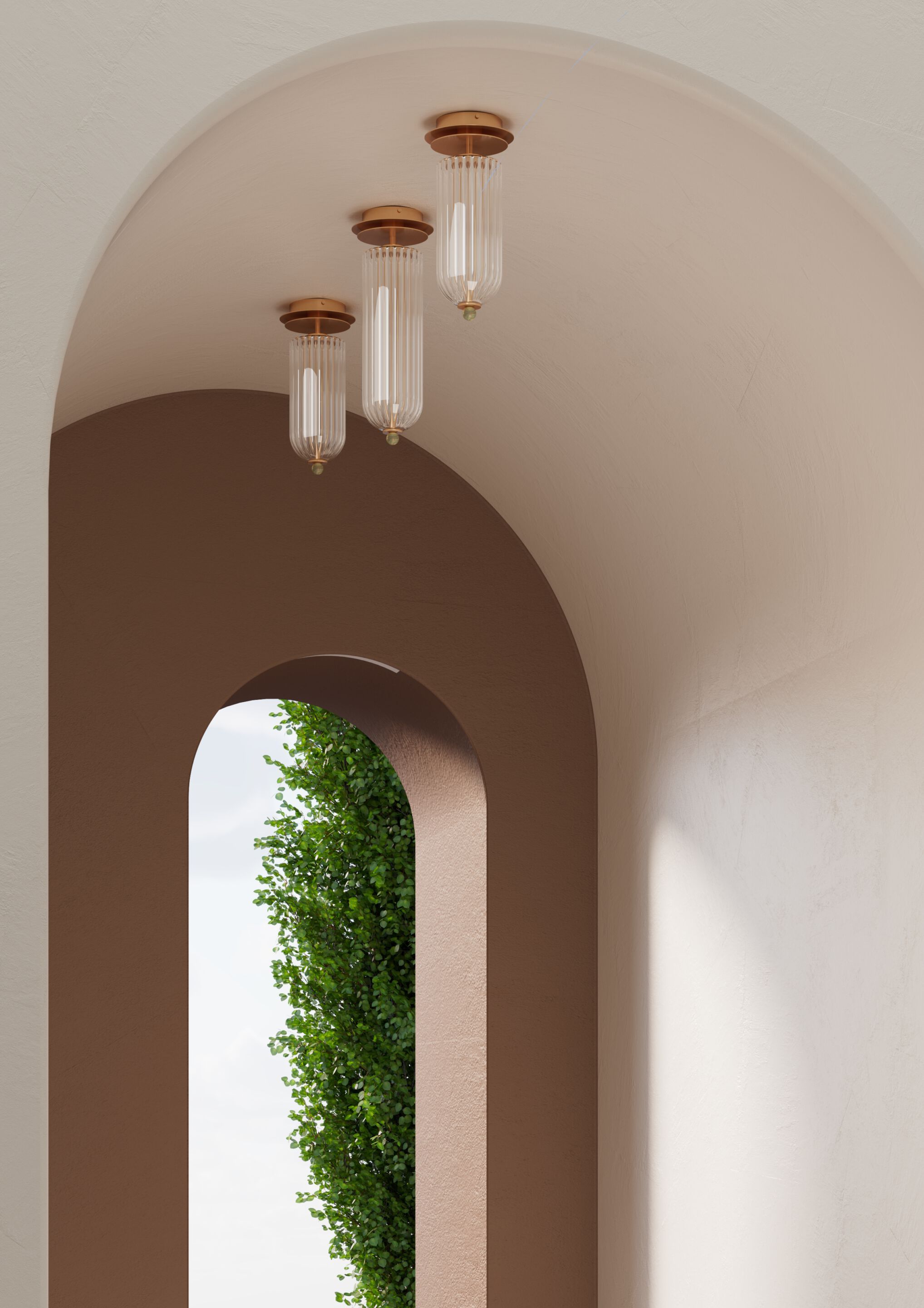 Светодиодный потолочный светильник из латуни и стекла LUCE TU Dom ARCH-00113667 - Вид №2