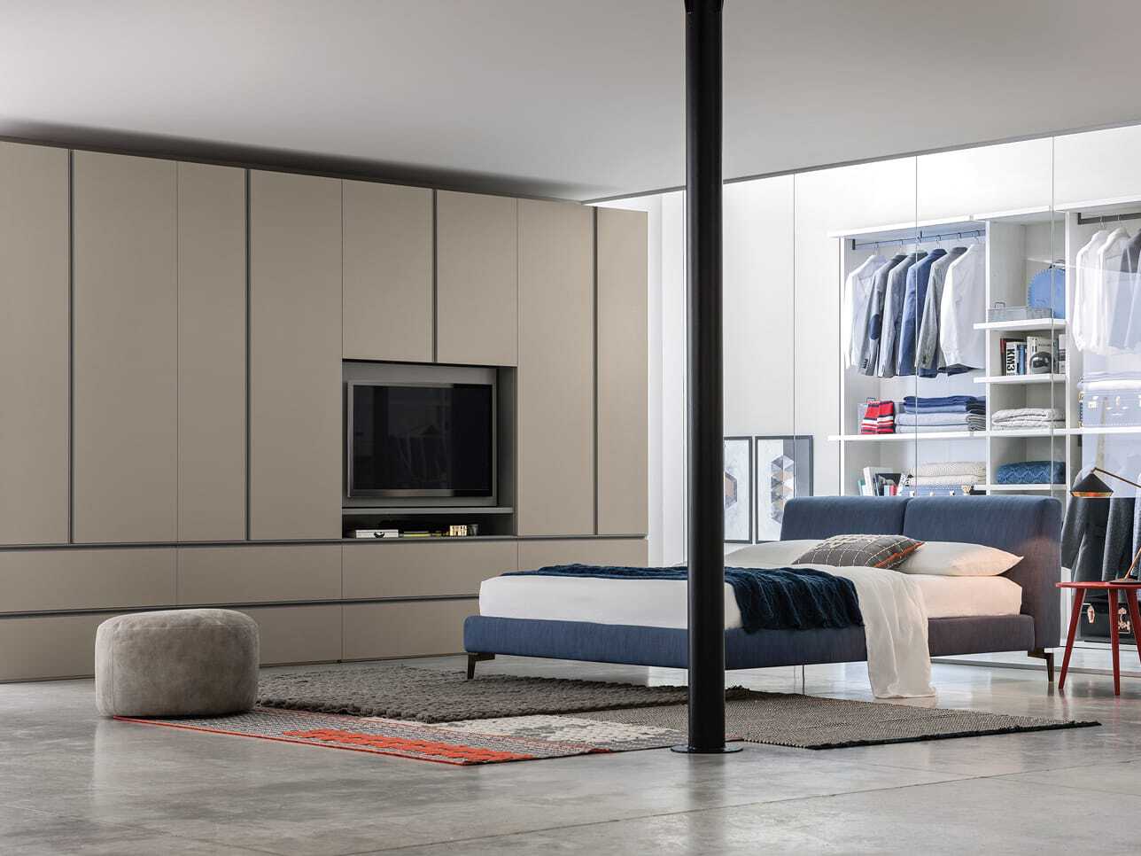 Двуспальная кровать с мягкой тканью Novamobili Night ARCH-00025750 - Вид №4