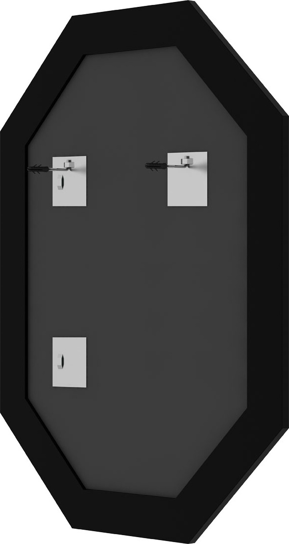 BY 7066 Зеркало в багетной раме - палисандр 62 mm EVOFORM Octagon - Вид №1