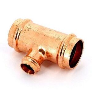 Тройник пресс 42x22x42 медный IBP