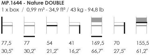 Fenabel 2-х местный деревянный диван Nature sun-id-1415289 - Вид №2