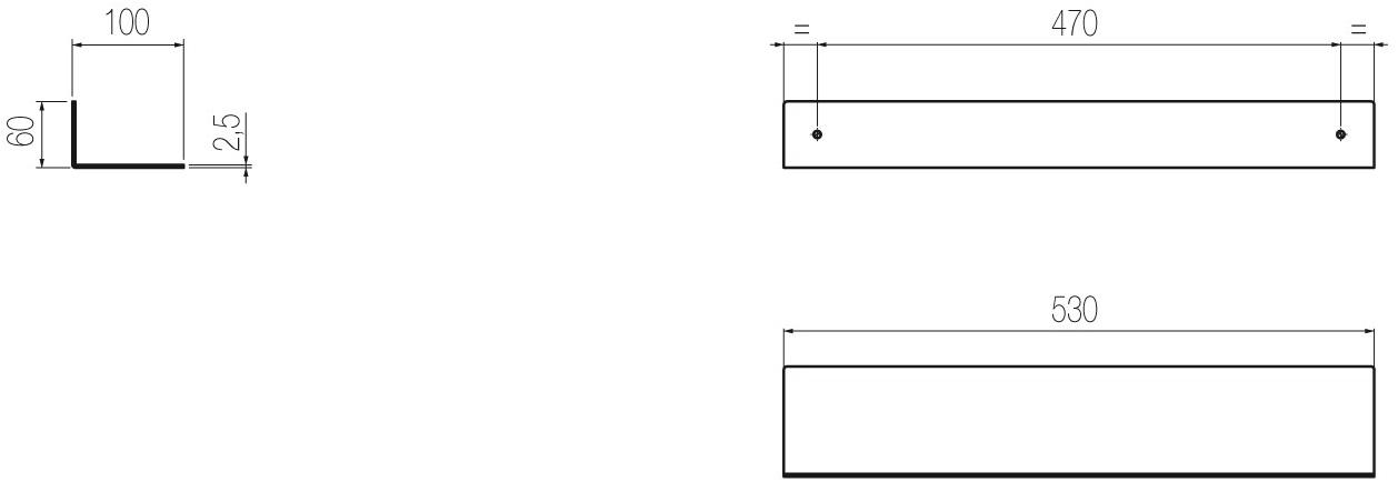 Radomonte Полка для ванной из нержавеющей стали  Acn4  - Вид №2