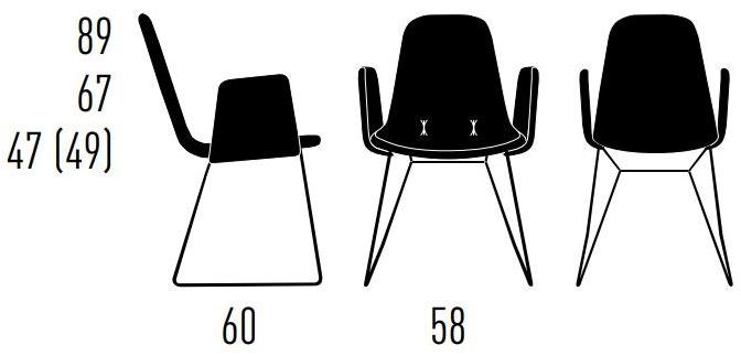 KFF Кресло-санки с подлокотниками Plies sun-id-1460782 - Вид №5