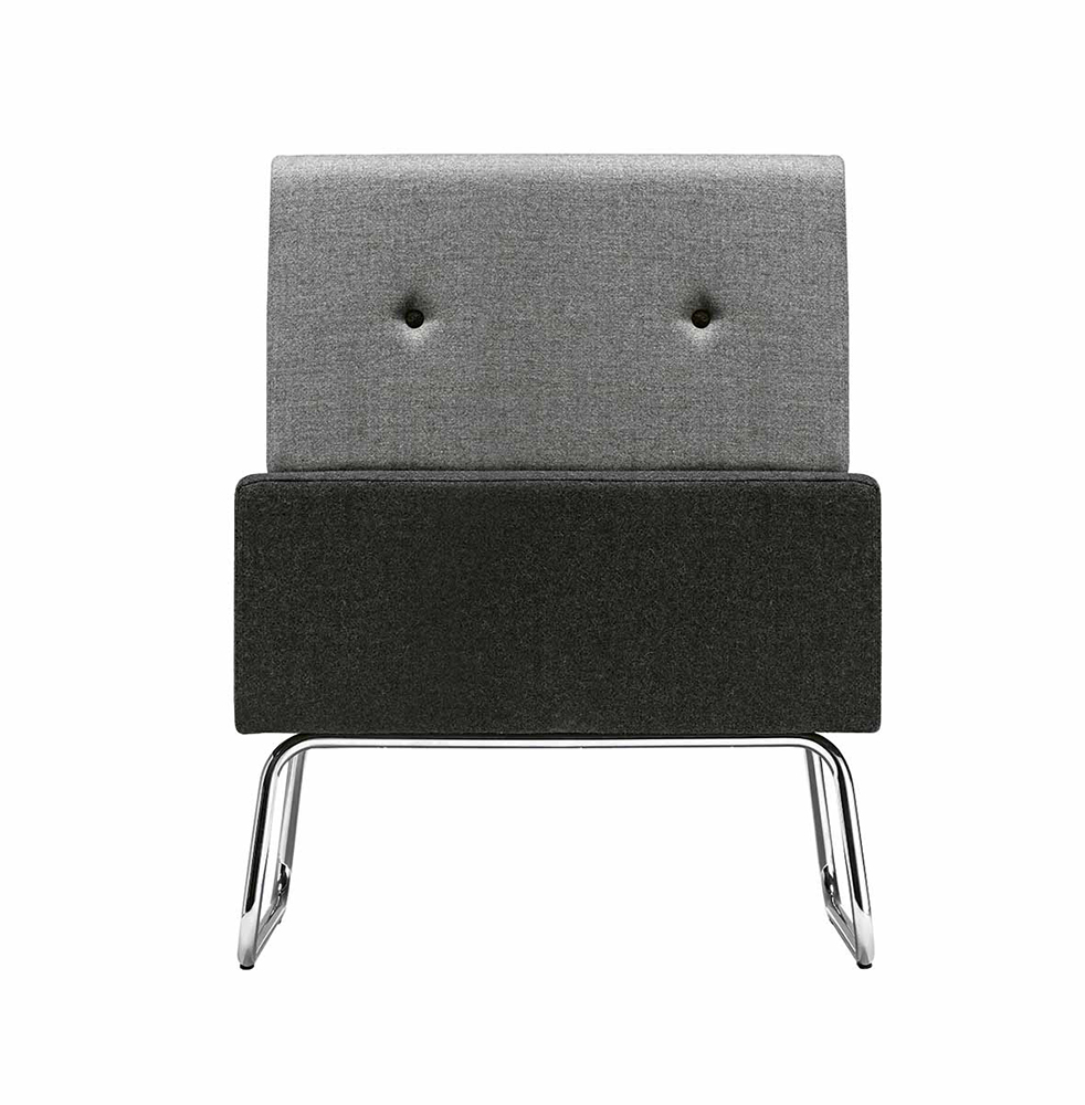 Abaco+ 812 Сиденье и спинка мягкие. Стальной каркас. Облицовка стен тканью. Et al. Abaco+ 