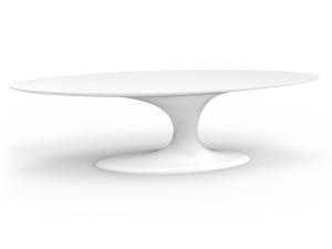 Овальный садовый стол из стекловолокна