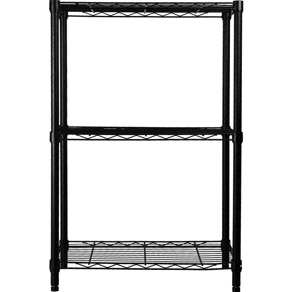 Стеллаж металлический SPACEO черный 60×90×35 см с регулируемыми полками 87901981 STLM-1082462 - Вид №1