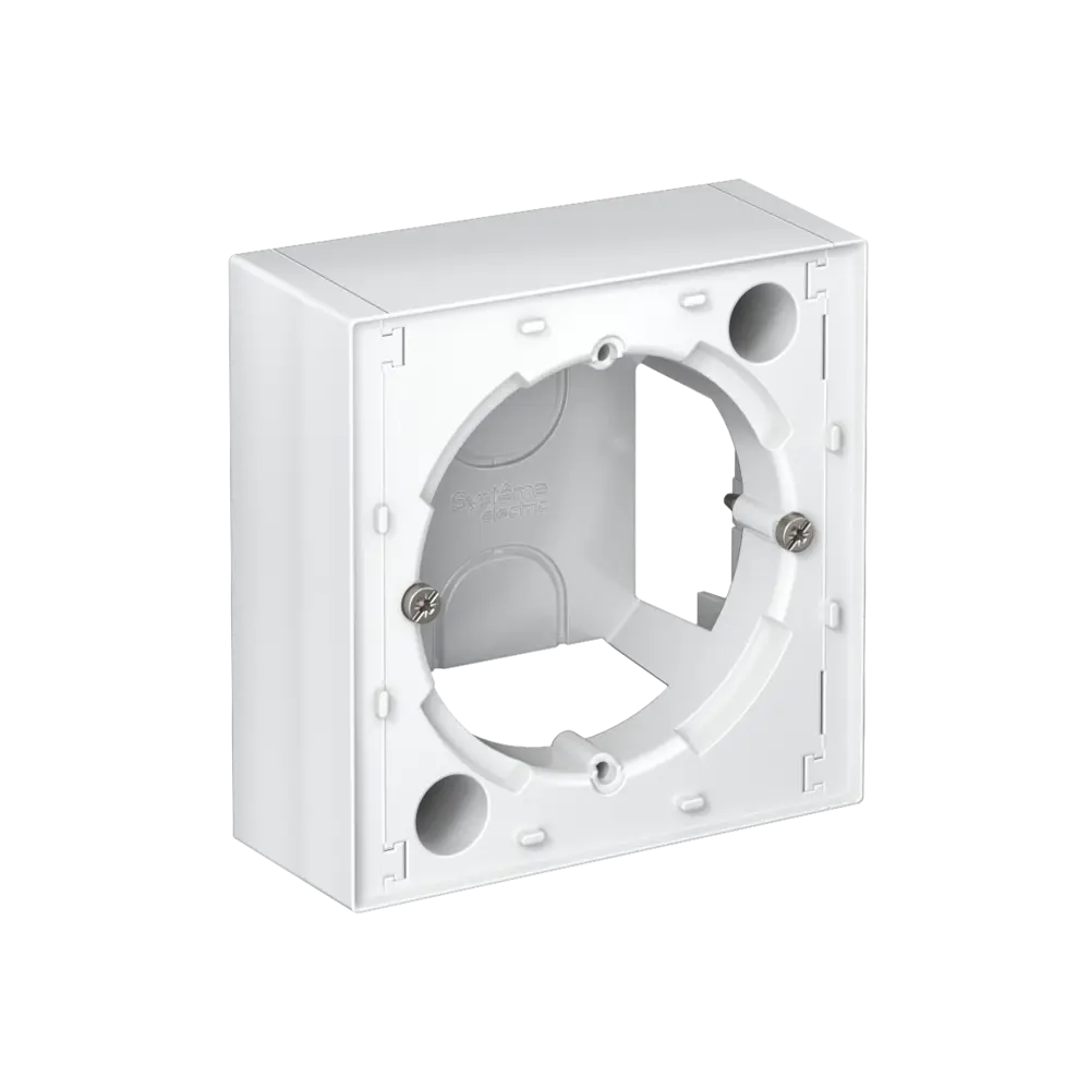 Монтажная коробка под выключатель или розетку Systeme Electric AtlasDesign 85x85 мм IP20 цвет белый STLM-2036780 - Вид №2