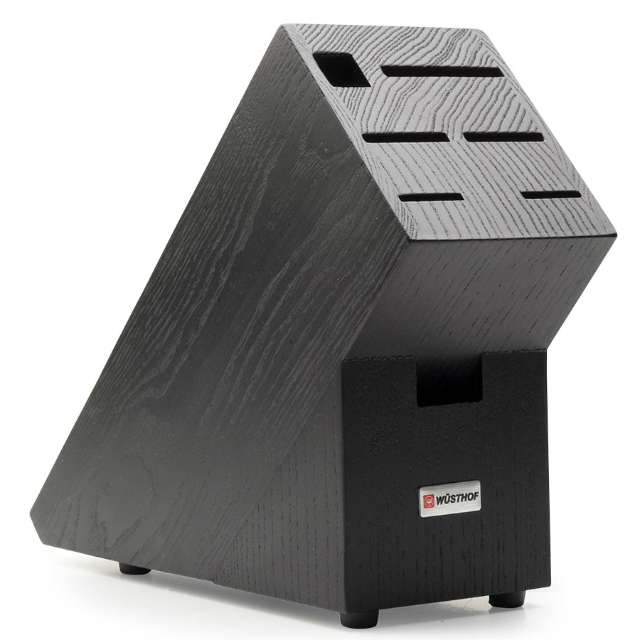 Набор кухонных ножей Classic Ikon: мусат, ножницы на темной деревянной подставке, 5 шт WUESTHOF W9878WUS - Вид №9