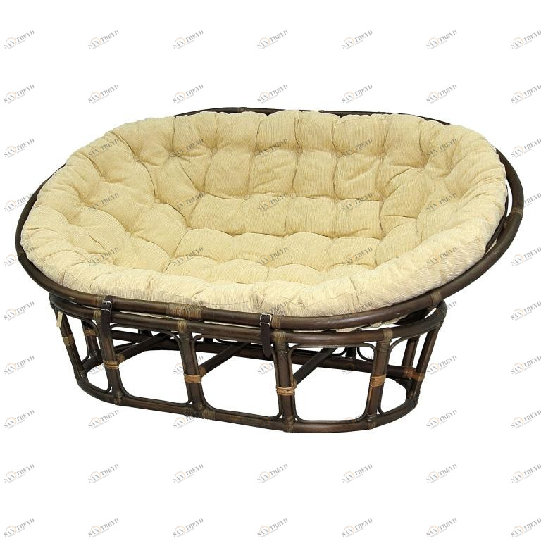 Кресло для отдыха бежевое овальное Sunny Day ЭКО ДИЗАЙН ПЛЕТЕНАЯ 009677 Бежевый 