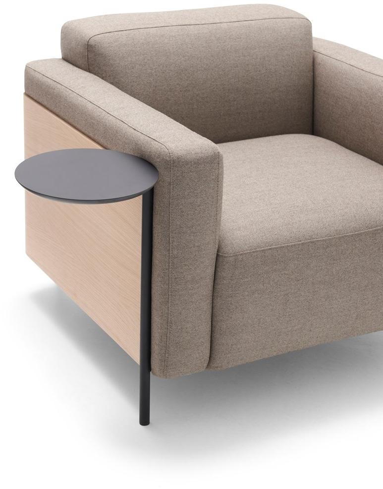 Andreu World Кресло из ткани с подлокотниками Rap Bu1135 - Вид №4