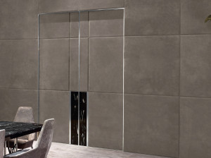 Кожаная раздвижная дверь