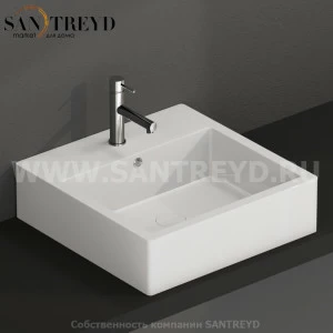 SCQ51BI Подвесная раковина настенная прямоугольная Ceramica Globo  белая