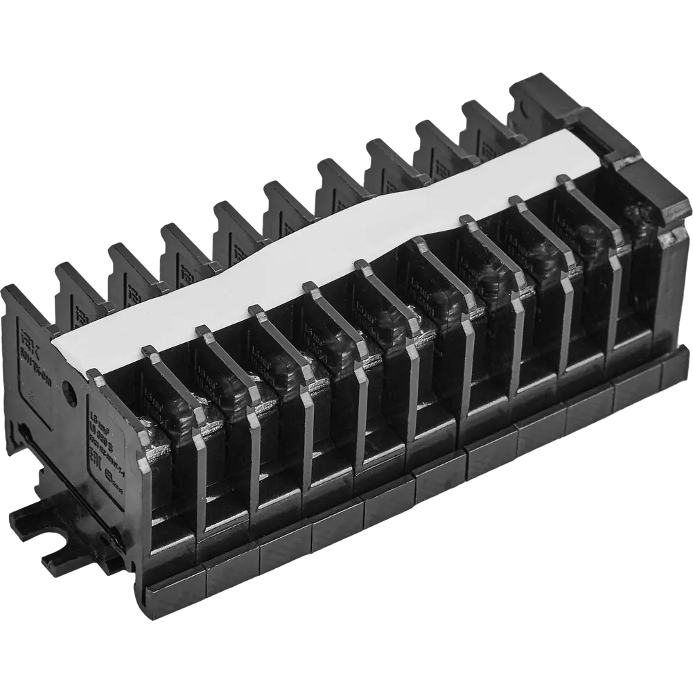 Винтовой зажим IEK TK-010 для DIN-рейки, 10 пар клемм 86269707 STLM-1103753