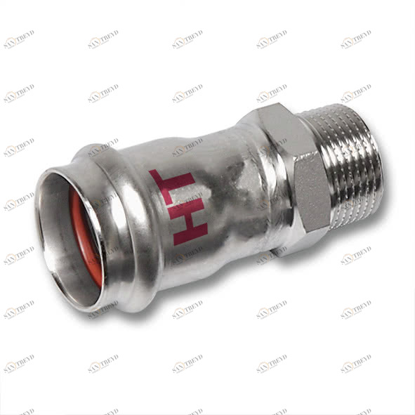 618243G1538 SANHA 18243G пр.-фит. нерж., упл.фитон ниппель переходной ВПр-НР 15x3/8 мм 