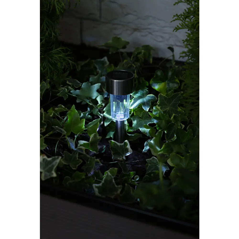 Светильник в грунт TDM Electric СС-325 сталь на солнечных батареях, свет холодный белый, цвет серый 88249773 STLM-2066494  - Вид №4